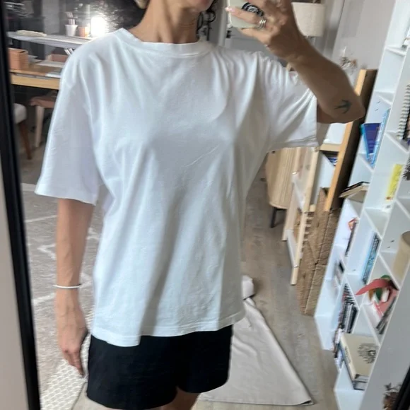 🔱 JEANERICA 🔱 Zoë Light Classic Tee, White, L - Picture 2 of 8